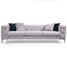 Καναπές Τριθέσιος Como 569HLN1103 237x90x73cm Light Grey