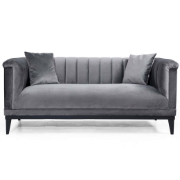 Καναπές Διθέσιος Trendy 569HLN1110 190x89x79cm Dark Grey