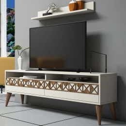 Σύνθεση Τηλεόρασης Line 845HCT3083 150x30x50cm Cream