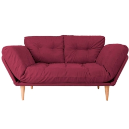 Καναπές - Κρεβάτι Τριθέσιος Nina Daybed 859FTN1350 120x60x40cm Red