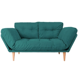 Καναπές - Κρεβάτι Τριθέσιος Nina Daybed 859FTN1353 120x60x40cm Petrol