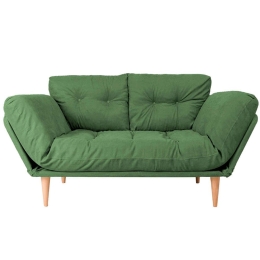 Καναπές - Κρεβάτι Τριθέσιος Nina Daybed 859FTN1356 120x60x40cm Green