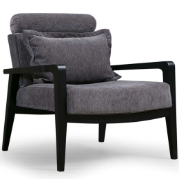 Πολυθρόνα Apollo 859FTN1739 77x84x90cm Grey-Black