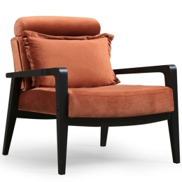 Πολυθρόνα Apollo 859FTN1740 77x84x90cm Cinnamon-Black