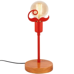 Φωτιστικό Επιτραπέζιο Beami 536NTD3109 15x15x35cm 1xE27 40W Walnut-Red Opviq