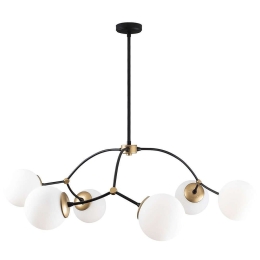 Φωτιστικό Οροφής Kromozom 584TTM1104 90x90x69cm 6xE27 40W Multi Opviq