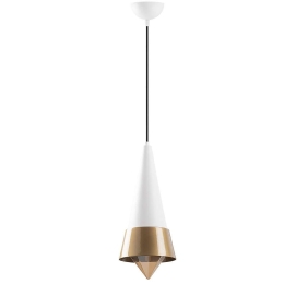 Φωτιστικό Οροφής Dodo 584TTM1127 19x19x137cm 1xE27 40W White-Gold Opviq