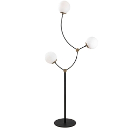Φωτιστικό Δαπέδου Kromozom 584TTM1502 65x30x151cm 3xE27 40W Black-Gold Opviq