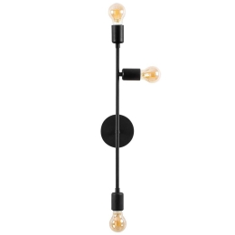 Φωτιστικό Τοίχου - Απλίκα Bedside 584TTM1916 15x15x65cm 3xE27 40W Black Opviq