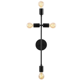 Φωτιστικό Τοίχου - Απλίκα Bedside 584TTM1920 20x15x62cm 4xE27 40W Black Opviq