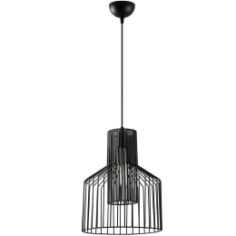 Φωτιστικό Οροφής Atos 584TTM1307 30x30x137cm 1xE27 40W Black Opviq