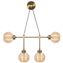 Φωτιστικό Τοίχου - Απλίκα Swing 584TTM1935 78x15x65cm E27 40W Bronze Opviq