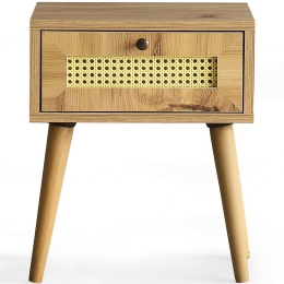 Κομοδίνο Euromos 854KLN3304 40x35x50cm Oak