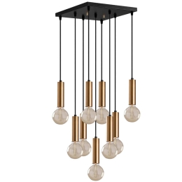 Φωτιστικό Οροφής Tempo 584TTM1327 50x50x136cm 9xE27 40W Gold Opviq