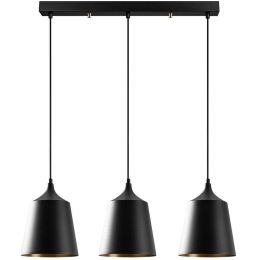 Φωτιστικό Οροφής - Ράγα Dodo 584TTM1337 70x20x135cm 3xE27 40W Black Opviq
