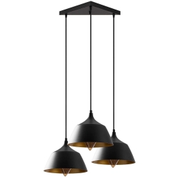 Φωτιστικό Οροφής Dodo 584TTM1338 52x52x128cm 3xE27 40W Black Opviq