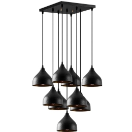 Φωτιστικό Οροφής Tattoo 584TTM1387 63x63x114cm 9xE27 40W Black Opviq