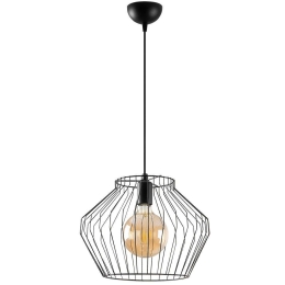 Φωτιστικό Οροφής Vazo 584TTM1417 35x35x126cm 1xE27 40W Black Opviq