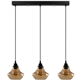 Φωτιστικό Οροφής - Ράγα Gold 892OPV1914 65x17x111cm 3xE27 40W Gold-Black Opviq