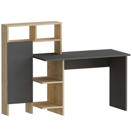 Γραφείο Bugra 550ARN1113 135,9x60x111,8cm Anthracite-Oak