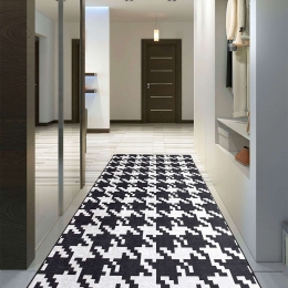 Χαλί Kazayağı Djt Black-White Conceptum Hypnose 80X120cm