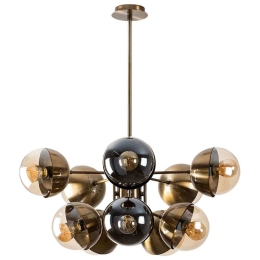 Φωτιστικό Οροφής Karsor 584TTM1422 68x68x75cm 10xE27 40W Gold Opviq