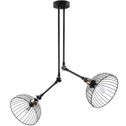 Φωτιστικό Οροφής Beybisi 584TTM1436 83x83x98cm 2xE27 40W Black-Gold Opviq