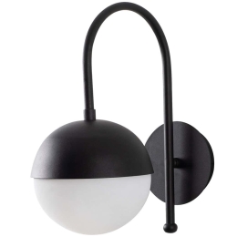 Φωτιστικό Τοίχου - Απλίκα Karsor 584TTM1971 15x25x30cm 1xE27 40W Black-White Opviq