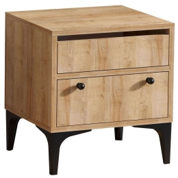 Κομοδίνο Orabella 393MRD1204 45x40x51cm Oak-Black