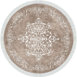 Χαλί ALN400616BJ18 Beige-White Conceptum Hypnose 180X180cm Round