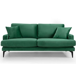 Καναπές Διθέσιος Papira 560ARE1510 175x90x88cm Green