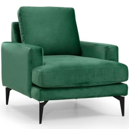 Πολυθρόνα Papira 560ARE1709 80x90x88cm Green-Black