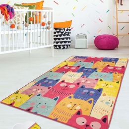 Χαλί Cats Djt Fuchsia-Multi Conceptum Hypnose 80X150cm