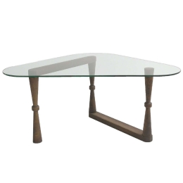 Τραπέζι Σαλονιού 552NOS1403 96x81x41cm Walnut