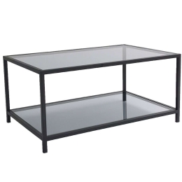 Τραπέζι Σαλονιού Astro 552NOS1406 90x60x40cm Fume-Black
