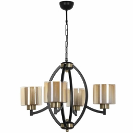 Φωτιστικό Οροφής Paul 534LUN3317 Φ60x80cm 4xE27 40W Black-Gold Opviq