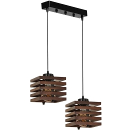 Φωτιστικό Οροφής Cara 534LUN3339 35x18x70cm 2xE27 40W Brown Opviq