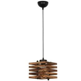 Φωτιστικό Οροφής Cara 534LUN3347 18x70cm 1xE27 40W Brown-Black Opviq