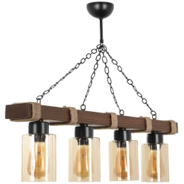 Φωτιστικό Οροφής - Ράγα Jasmin 534LUN3371 85x18x70cm 4xE27 40W Multi Opviq