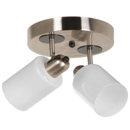 Φωτιστικό Οροφής - Σποτ Nomi 534LUN3779 20x36x20cm 2xE27 40W Silver-White Opviq