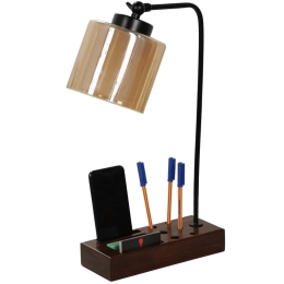 Φωτιστικό Γραφείου Zen 534LUN3814 22x22x45cm E27 40W Brown Opviq