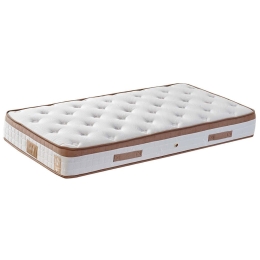 Στρώμα Latte 480NRN1225 120x200cm Multi Spring White-Brown Μονό