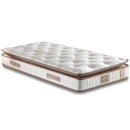 Στρώμα Queen 480NRN1263 90x200cm Multi Spring White-Brown Μονό