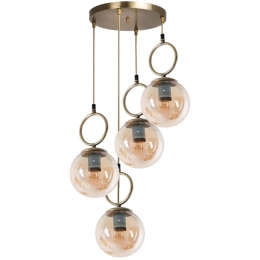 Φωτιστικό Οροφής Morino 846STL2813 Φ30x70cm 4xE27 40W Gold Opviq