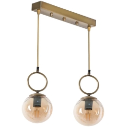 Φωτιστικό Οροφής Morino 846STL2814 45x16x70cm 2xE27 40W Gold Opviq