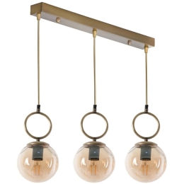 Φωτιστικό Οροφής - Ράγα Morino 846STL2815 55x16x70cm 3xE27 40W Gold Opviq
