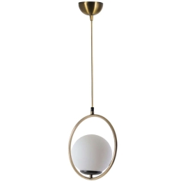 Φωτιστικό Οροφής Ring 846STL2845 Φ30x70cm 1xE27 60W Multi-Gold Opviq