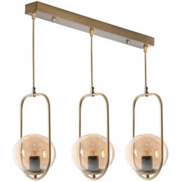 Φωτιστικό Οροφής - Ράγα Ahu 846STL2878 55x18x70cm 3xE27 40W Gold Opviq
