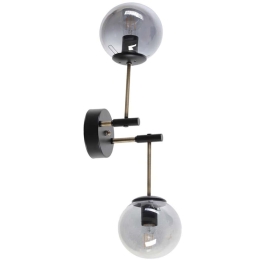 Φωτιστικό Τοίχου - Απλίκα Dolunay 846STL2945 16x20x70cm E27 40W Black-Fume Opviq