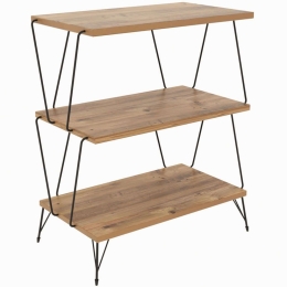 Τραπεζάκι Βοηθητικό Lazandos 854KLN4320 46x30x76cm Pine-Black